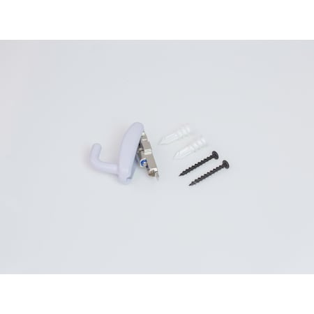 Hangman Snap Hook Modern Wall Hook w/ Hidden Hardware White Holds 50 lbs Hardware Included SH-WH